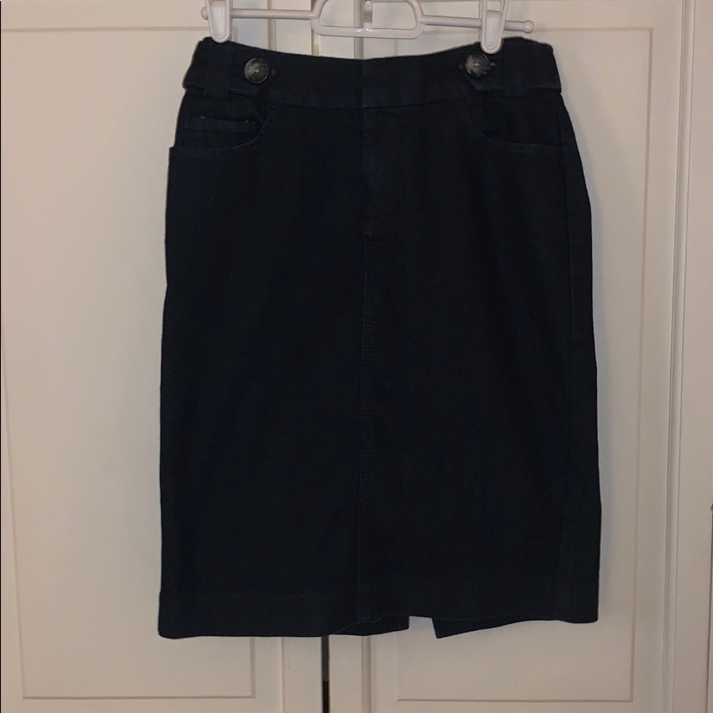 Banana Republic Dark Jean Pencil Skirt
